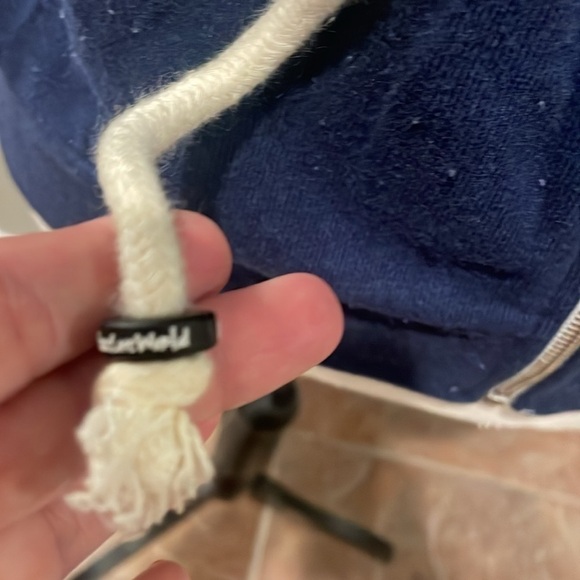 Love Life Navy Blue Zip up Hoodie Size Medium - Picture 9 of 12